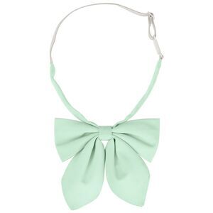 Sparkly Bowties Solid Color Neck Tie Adjustable Pre-Tied Bow Ties Light Green
